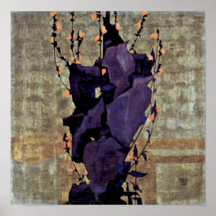 Póster Egon Schiele - todavía de las flores vida