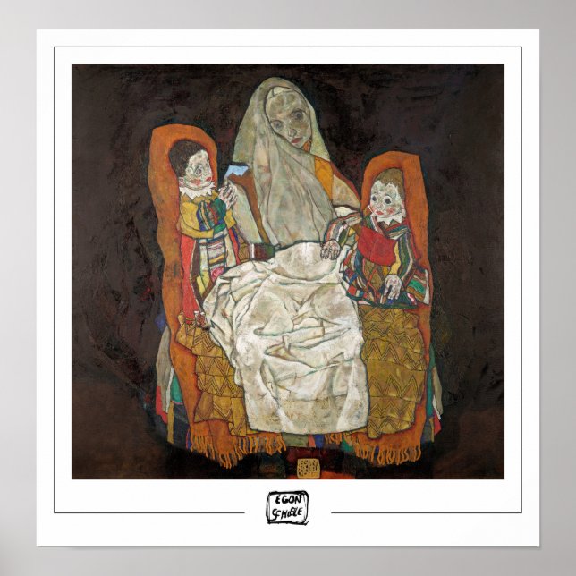 Póster Egon Schiele Zedign Art Poster #13-3 (Frente)