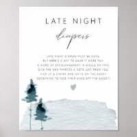 EGRET Rústica Slate Blue Late Night Diapers Game
