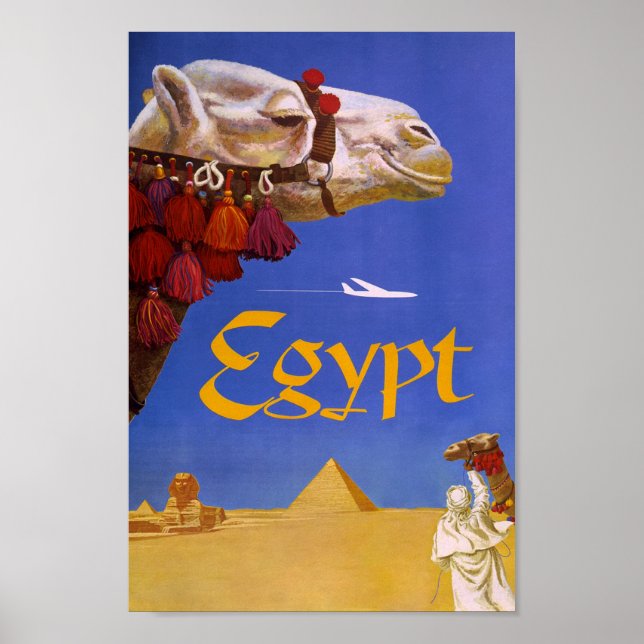 Póster Egypt. Fly TWA (1960) vintage (Frente)
