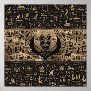 Póster Egyptian Cat Goddess Bastet