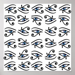 Póster Egyptian Eye of Horus or wadjet