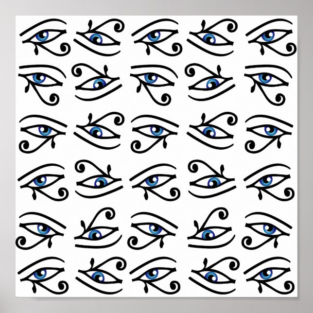 Póster Egyptian Eye of Horus or wadjet (Frente)