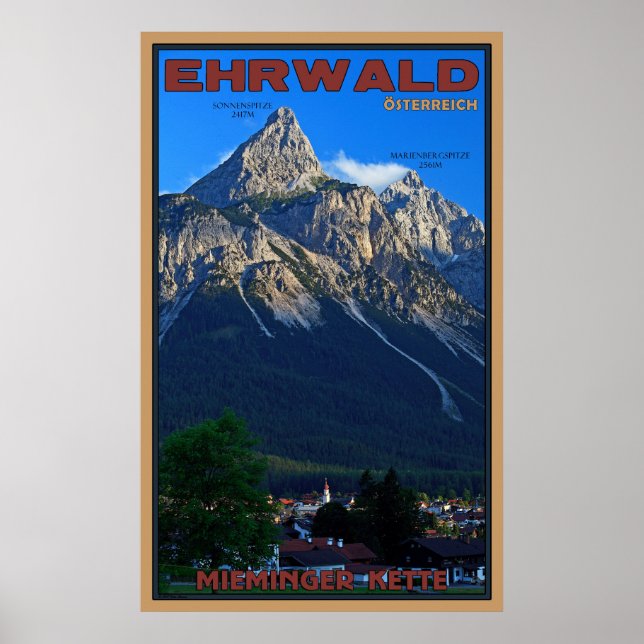Póster Ehrwald, Austria (Frente)