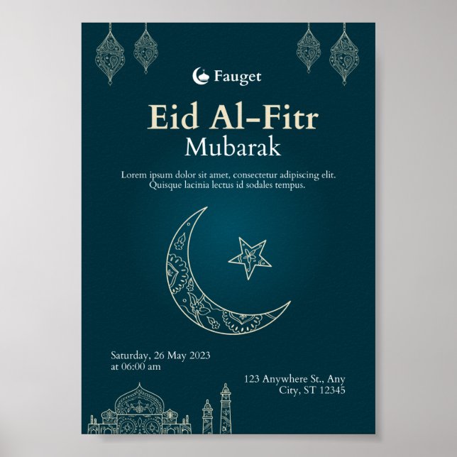 Póster Eid Al-Fitr (Frente)