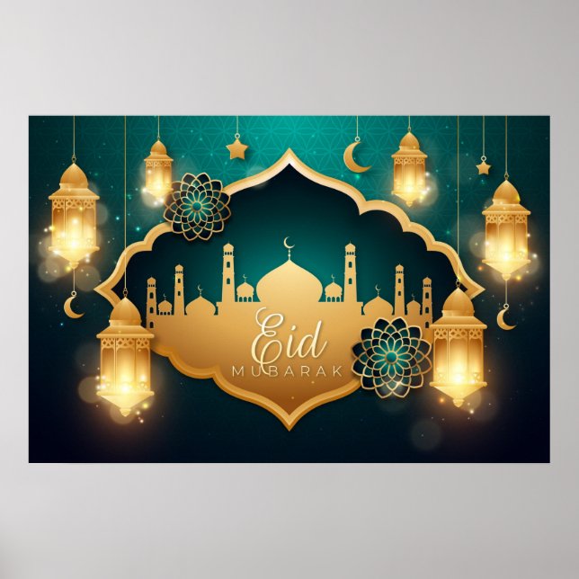 Póster Eid Mubarak (Frente)