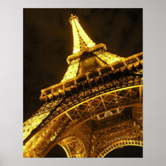 Póster Eiffel Iluminado