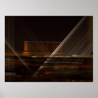 Póster Eiffel Tower Across the Night Sky