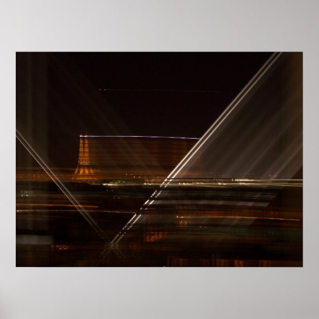 Póster Eiffel Tower Across the Night Sky (Frente)