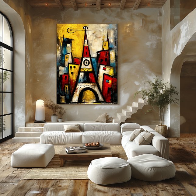 Póster Eiffel Tower — Contemporary Abstract Expressionism (Subido por el creador)