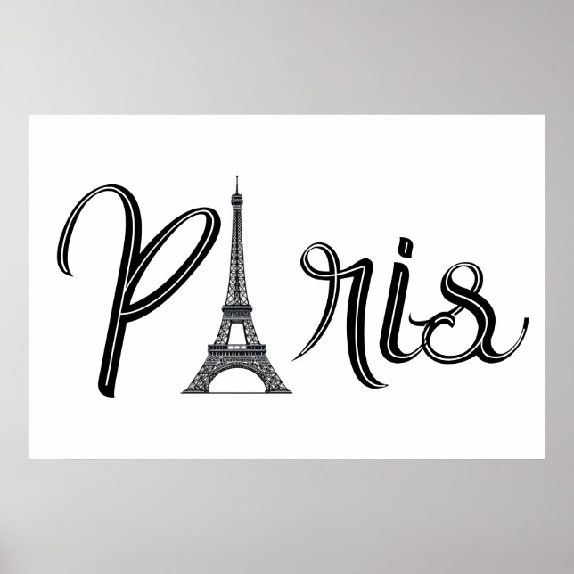 PÓSTER EIFFEL TOWER PARIS (Frente)