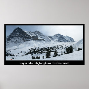 Póster Eiger Mönch Jungfrau, Suiza