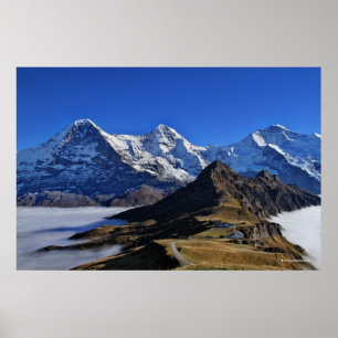 Póster Eiger, Mönch und Jungfrau, Suiza, Schweiz