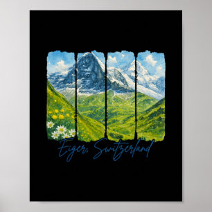 Póster Eiger Suiza Viaje Viajar Encuentrame En Eiger