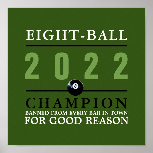 Póster Eight Ball Champion (Frente)