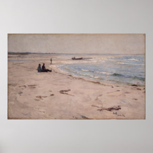 Póster Eilif Peterssen - Desde la playa de Sele