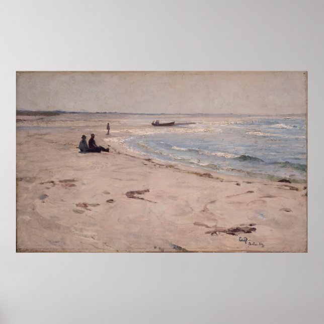 Póster Eilif Peterssen - Desde la playa de Sele (Frente)