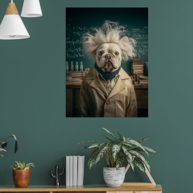 Póster Einstein Pup en Lab Coat (Salón 1)