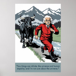 Póster Einstein quote poster