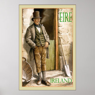 Póster Éire ~ Irlanda ~ Poster de Viajes Vintage