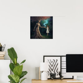 Póster "Eirene’s Woodland Crossing” – A Surreal Reality