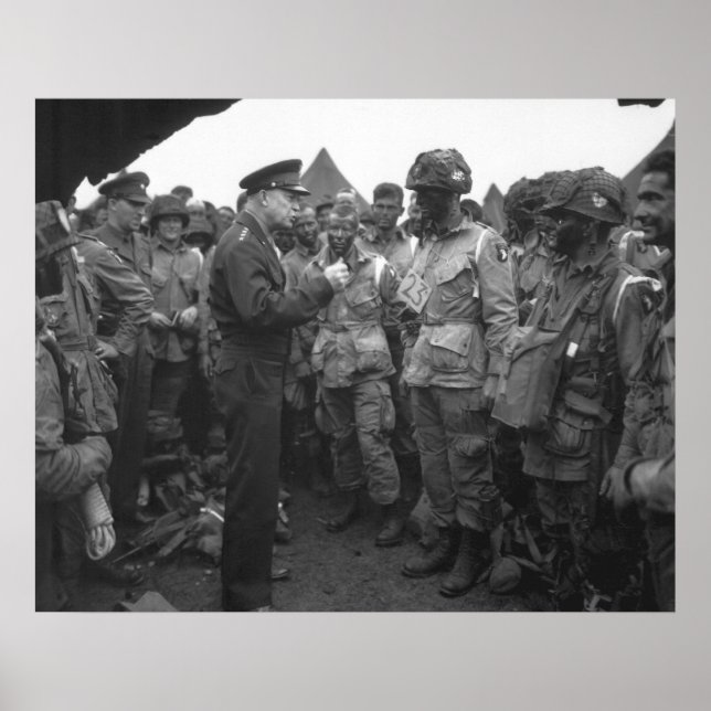 Póster Eisenhower y el Airborne (Frente)