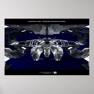 Póster Eje de la aurora