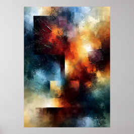 Póster Eje Luminoso Shibui Texturizado de Inspiración Jap