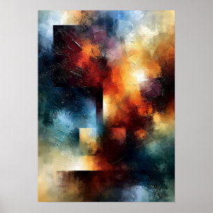 Póster Eje Luminoso Shibui Texturizado de Inspiración Jap