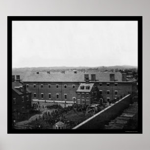 Póster Ejecución de los conspiradores de Lincoln 1865