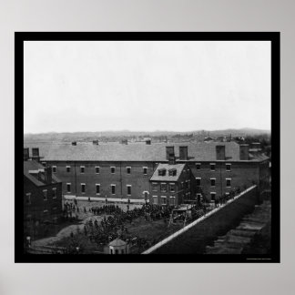 Póster Ejecución de los conspiradores de Lincoln 1865
