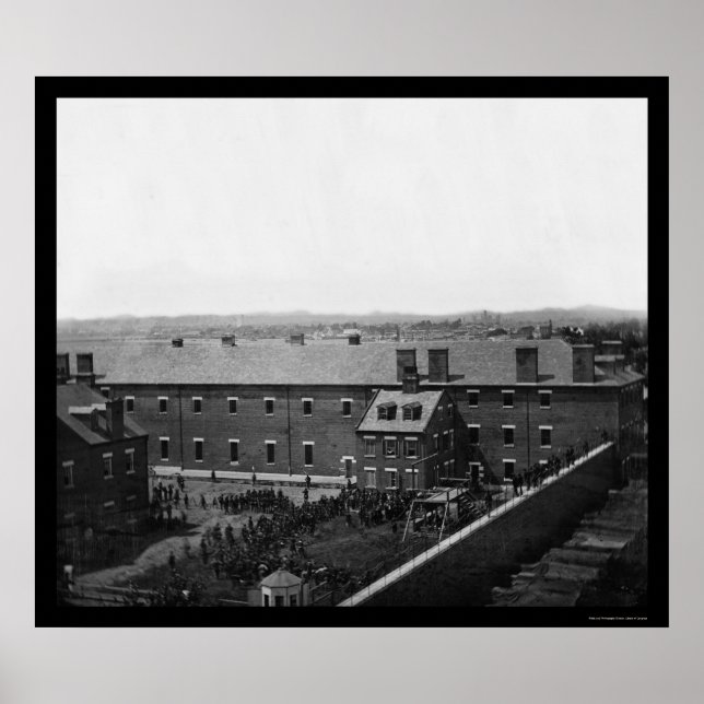 Póster Ejecución de los conspiradores de Lincoln 1865 (Frente)
