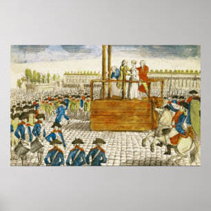 Póster Ejecución de Marie-Antonieta