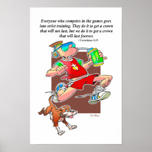 Póster Ejecutar la buena carrera