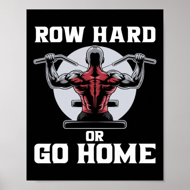 Póster Ejercicio de cierre de ejercicios de musculación d (Frente)