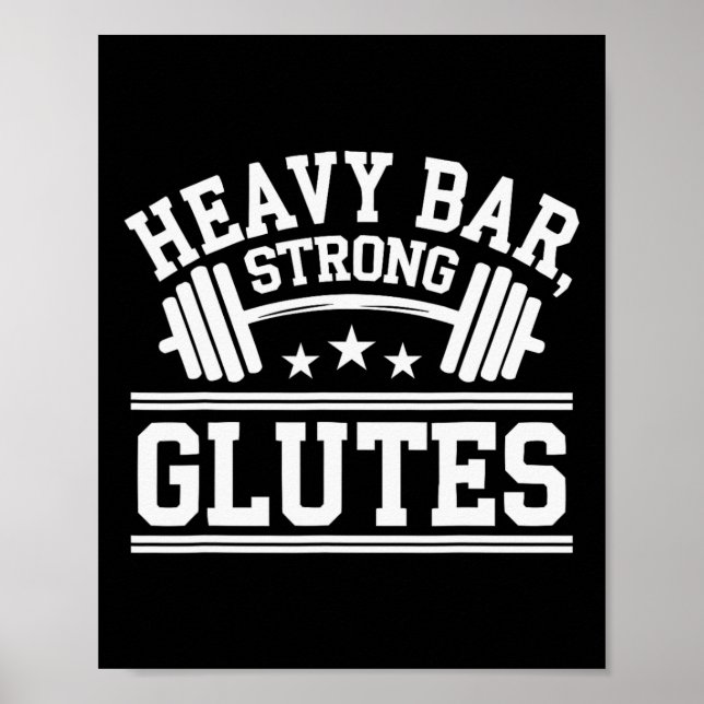 Póster Ejercicio de empuje de cadera Construcción de cuer (Frente)