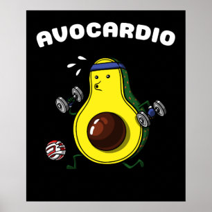 Póster Ejercicio de entrenamiento cardiovascular en aguac