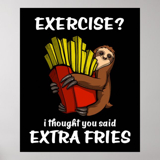 Póster Ejercicio De Slote Pensé Que Dijiste Frías Extra (Frente)