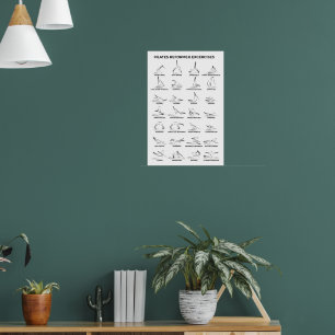 Póster Ejercicios de Reformador de Pilates