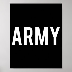 Póster Ejército - Camiseta divertida para veterano estado