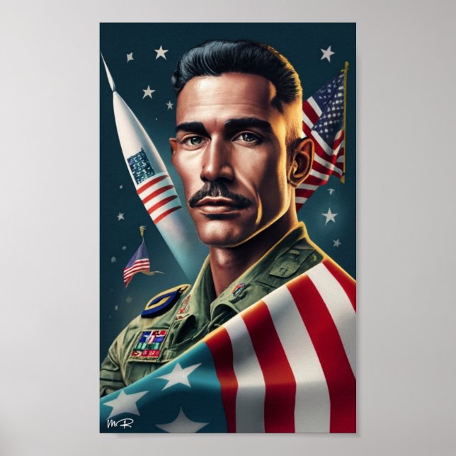 Póster Ejército de EE. UU. para la celebración del Día de (Frente)