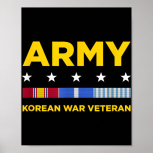Póster Ejército de los Veteranos de Guerra de Corea