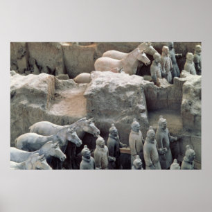 Póster Ejército de Terracota, dinastía Qin, 210 a. C.