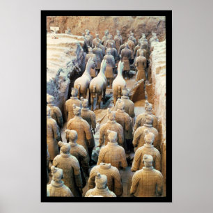 Póster Ejército de Terracota, dinastía Qin, 210 a. C.