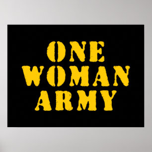 PÓSTER EJÉRCITO DE UNA MUJER