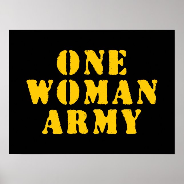 PÓSTER EJÉRCITO DE UNA MUJER (Frente)