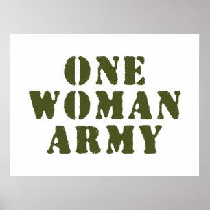 PÓSTER EJÉRCITO DE UNA MUJER