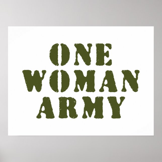 PÓSTER EJÉRCITO DE UNA MUJER (Frente)