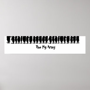 Póster Ejército del cerdo