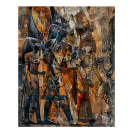 Póster Ejército del faraón en Egipto